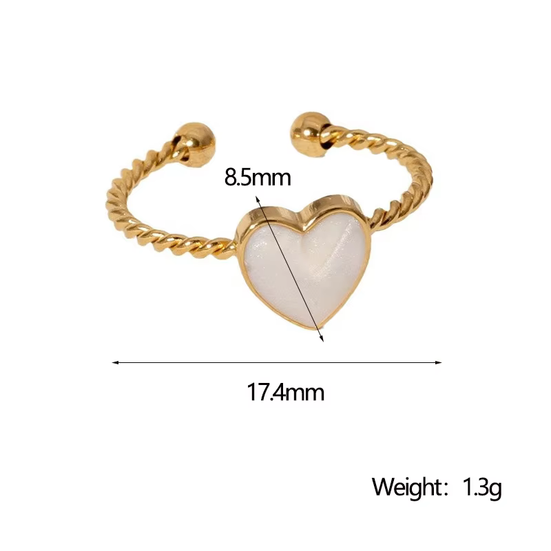 Adjustable Heart Ring