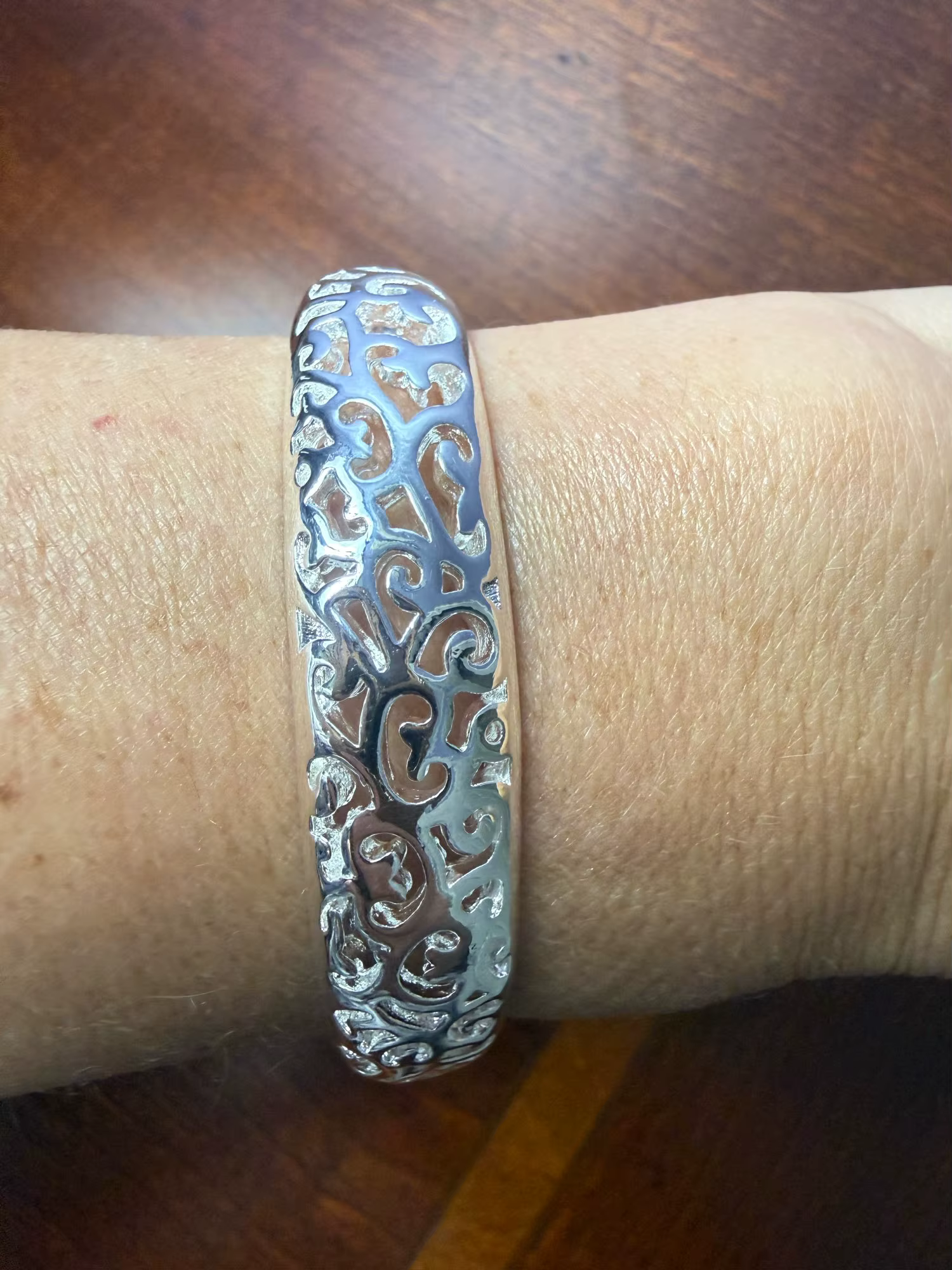 Silver Filigree Bangle