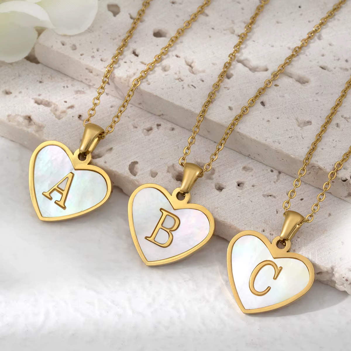 MHS.SUN Heart Initial Necklace – Lilvelle jewellery edit