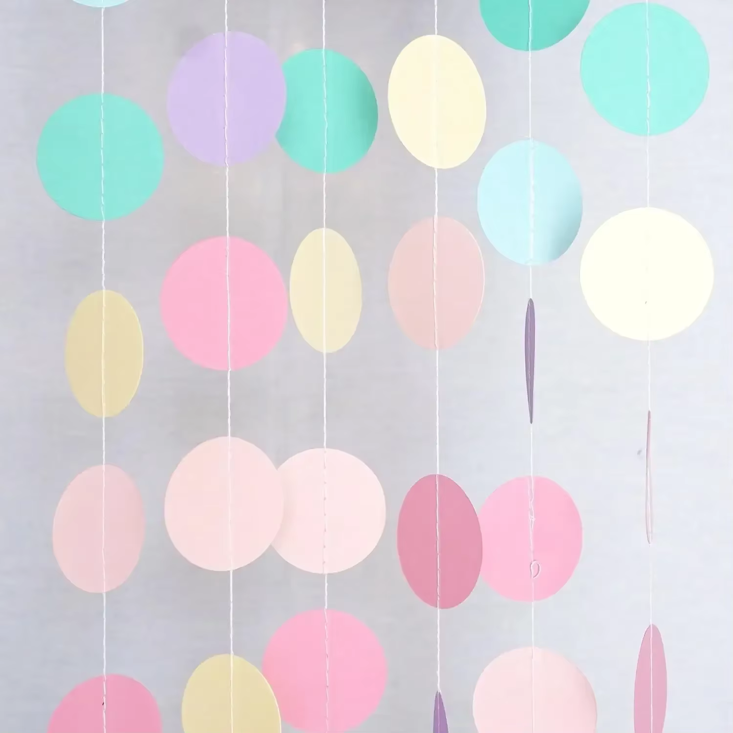 Circle Dots Paper Garland Backdrop