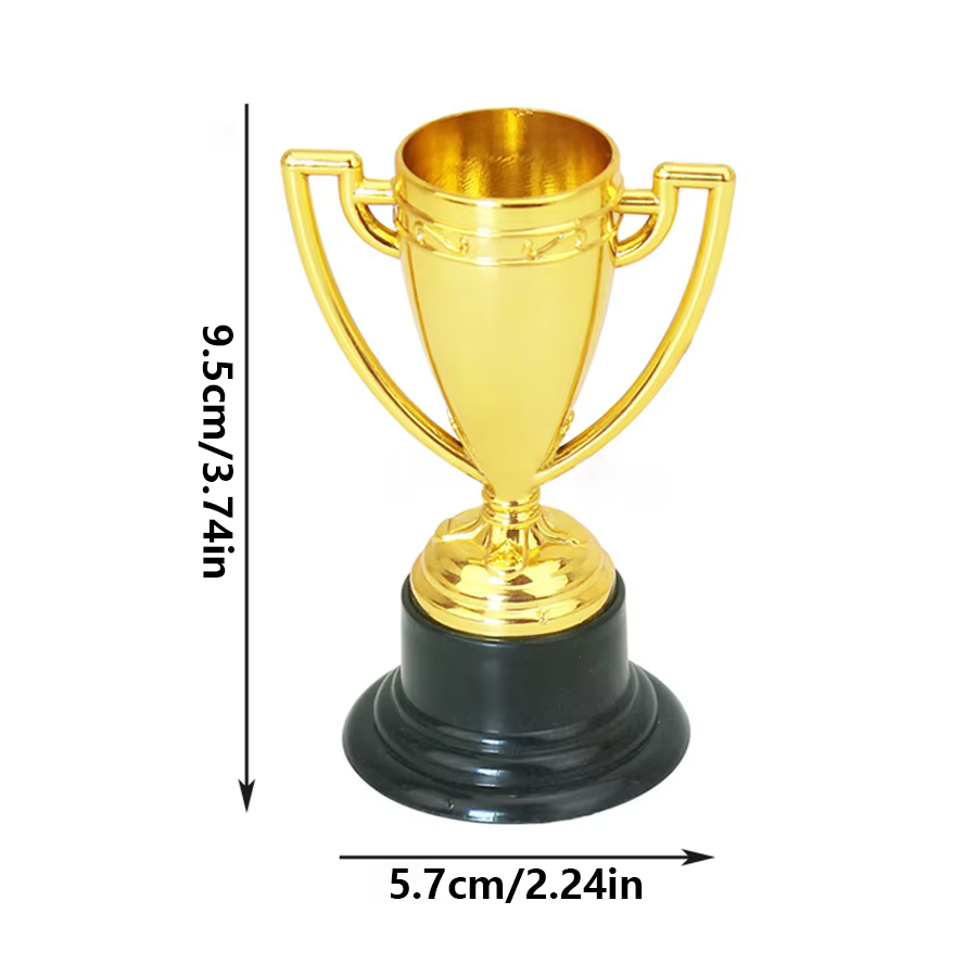 Mini Gold Trophies Set