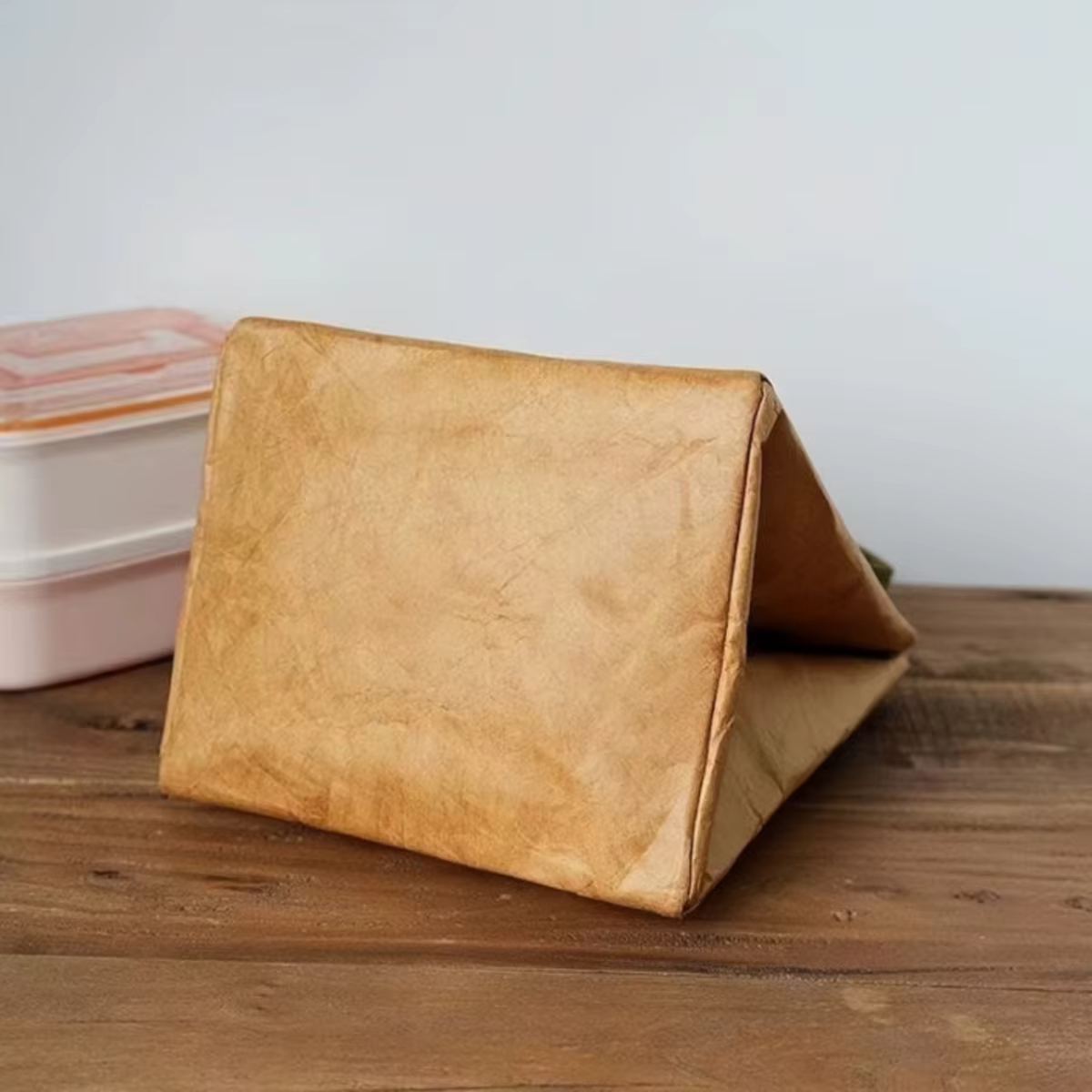 Personalised Kraft Insulated Lunch Bag