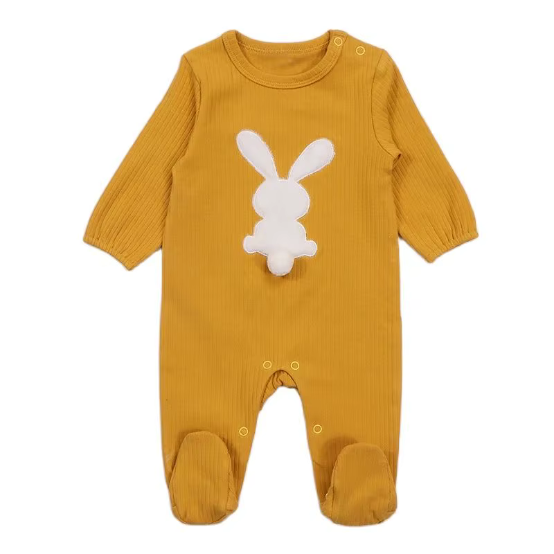 Ribbed Baby Footie Romper – Style 2 from Bloom Family Fashion on AliExpress