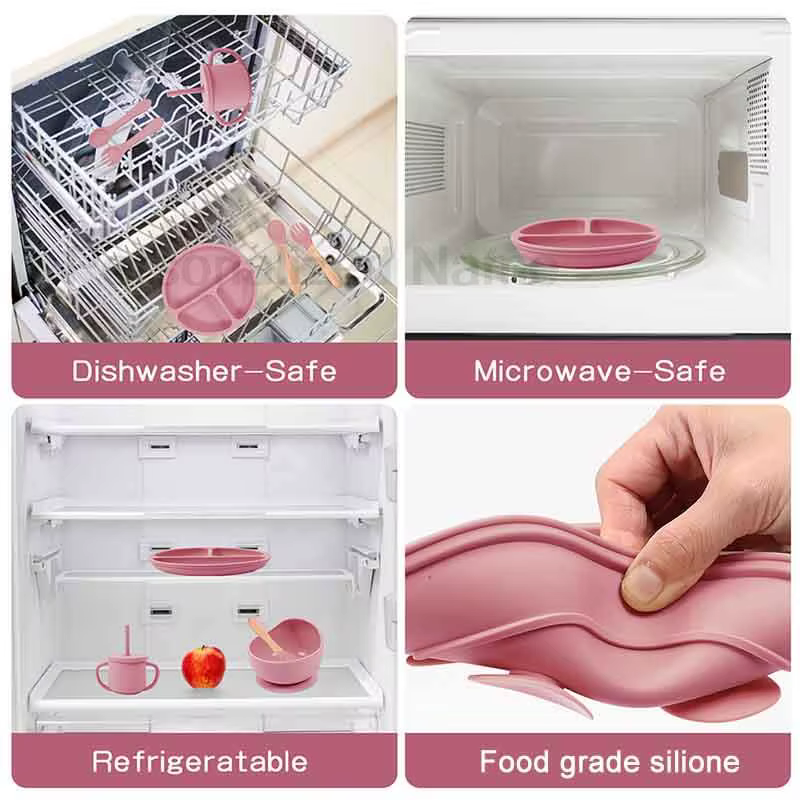 Name-Printed Silicone Feeding Set