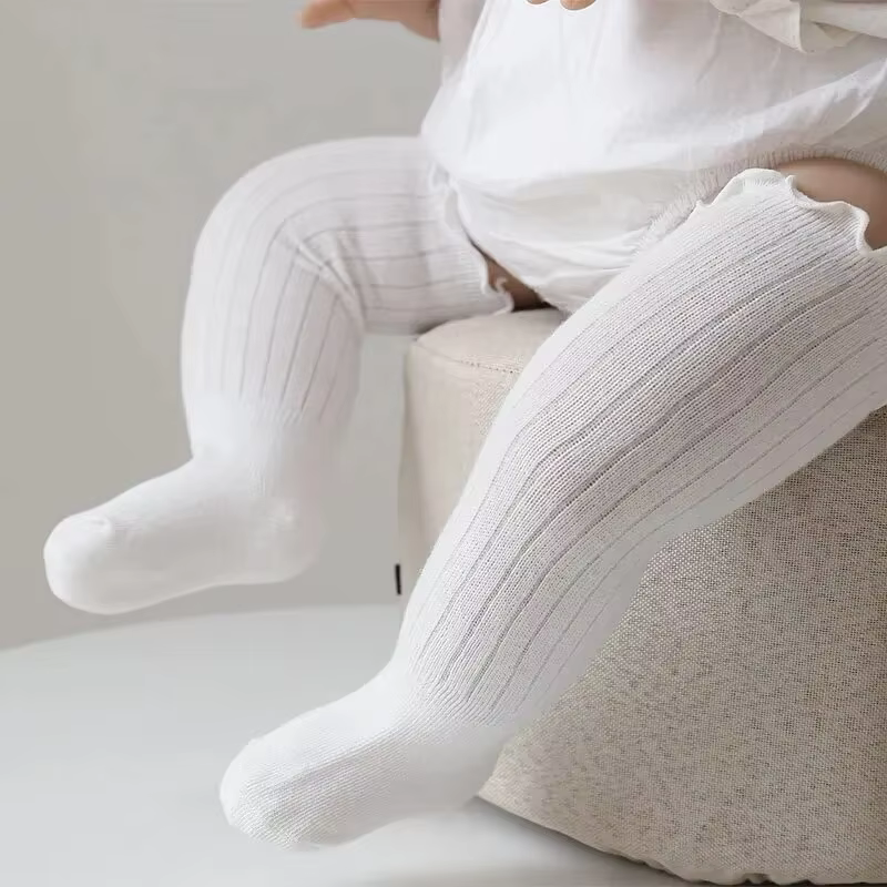 Frilly Cotton Knee Socks