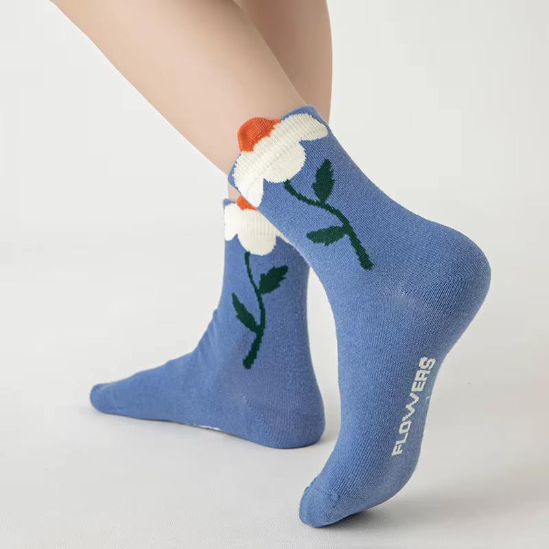 Flower Pattern Socks