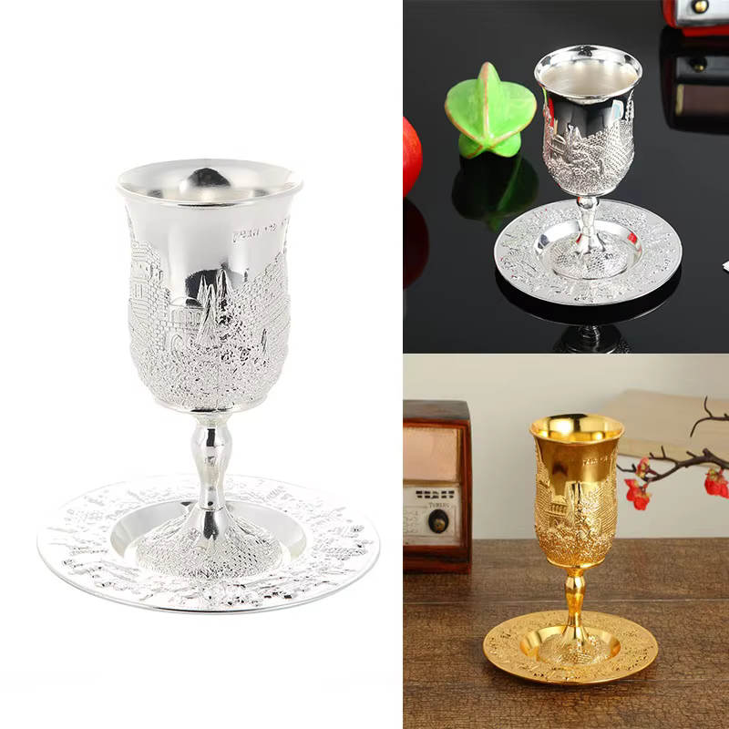 Kiddush Cup with Saucer – Lilvelle Judaica find