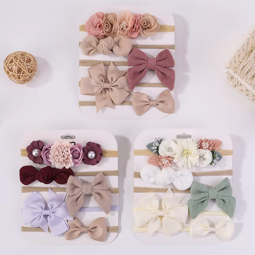 Knit Bow Baby Headbands (Set of 5) – Lilvelle find