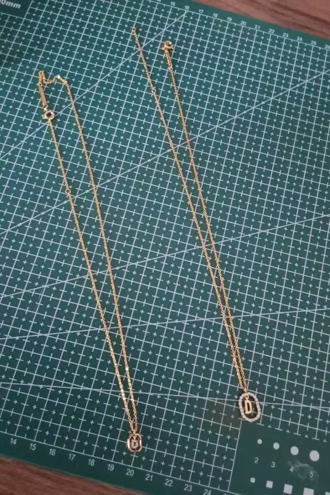 Silver Initial Necklace