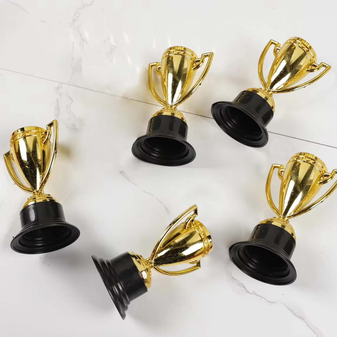 Mini Gold Trophies Set