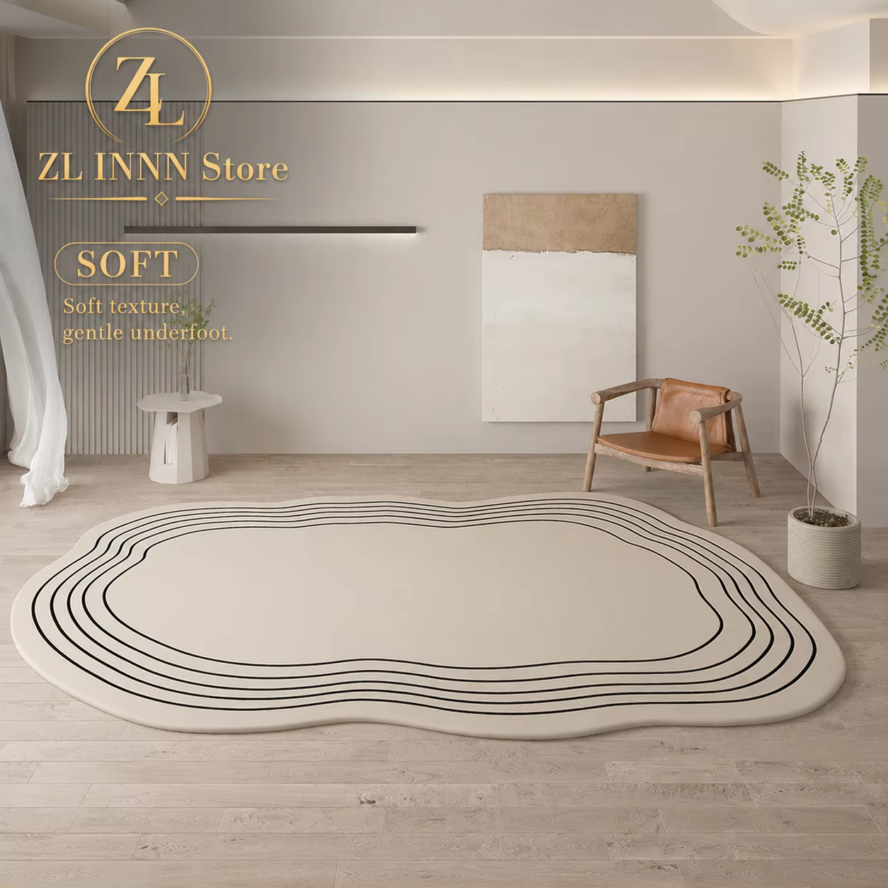 Cream Oval Cloud Rug – Lilvelle kids bedroom & nursery find