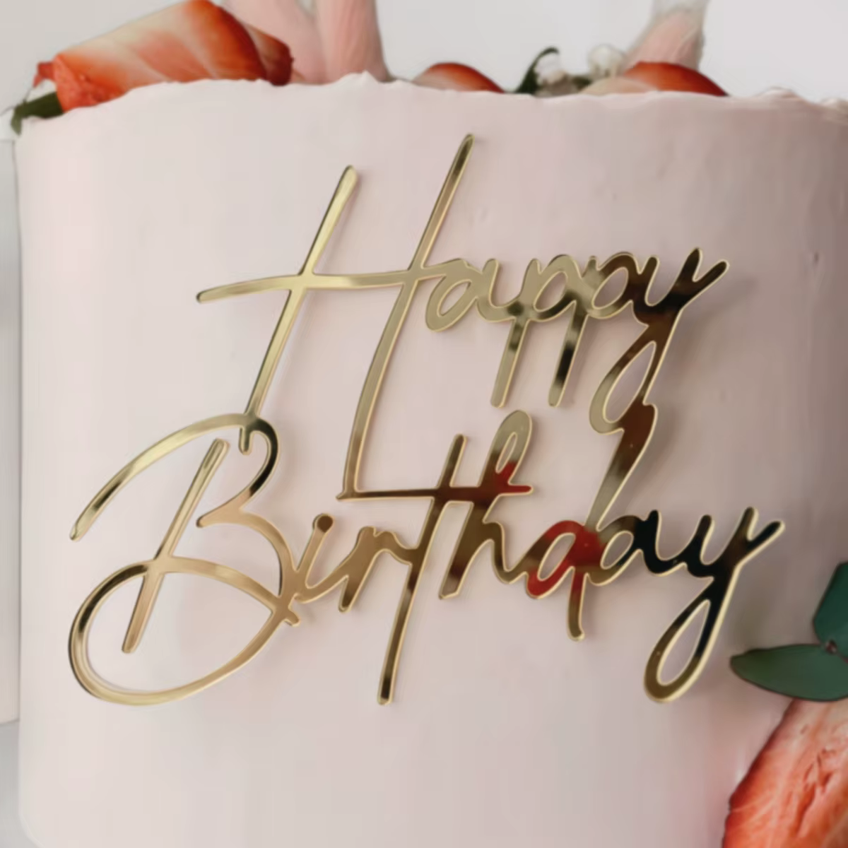 Gold Acrylic Birthday Cake Toppers – Lilvelle birthday finds