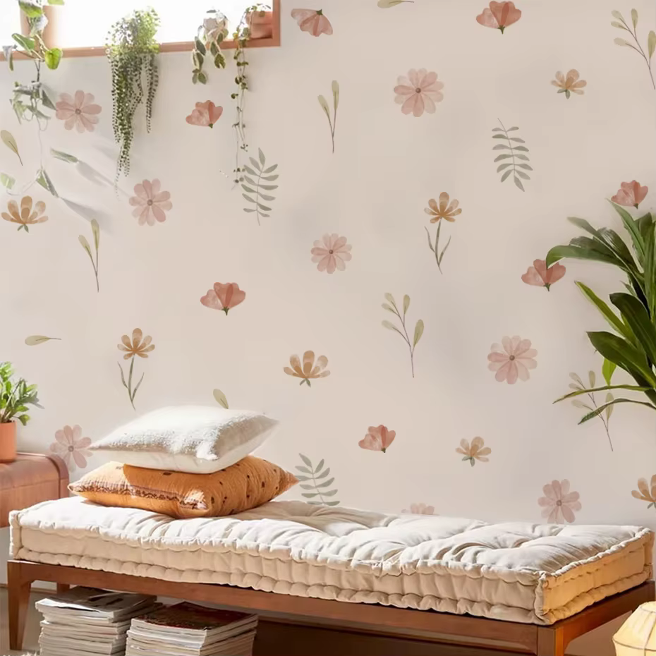 Watercolour Flowers Wall Decals