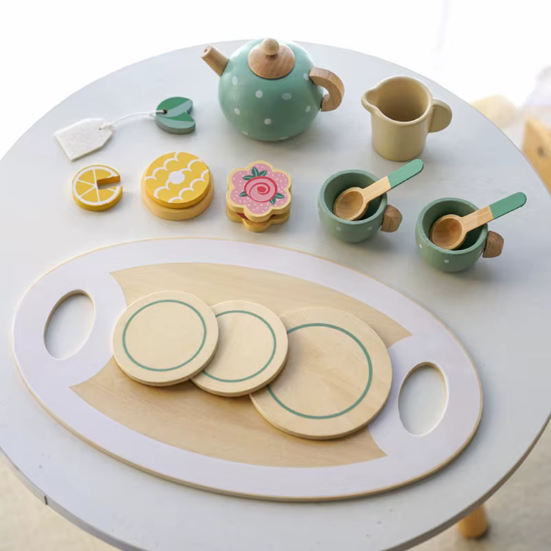 Wooden Tea Set