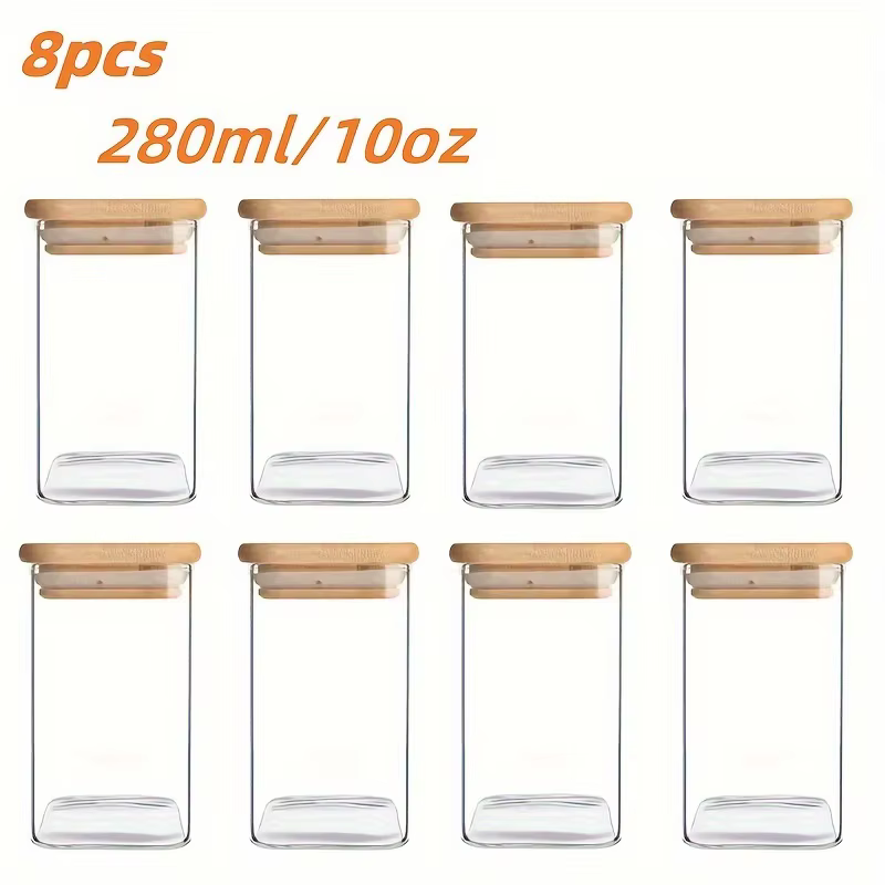 Glass jars with airtight lids