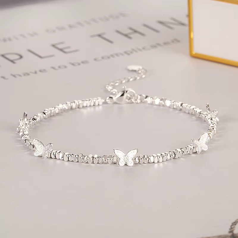 VENTFILLE 925 Silver Butterfly Bead Bracelet – Lilvelle jewellery edit