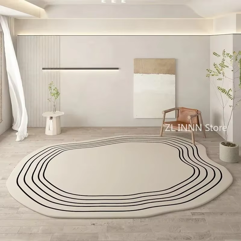 Cream Oval Cloud Rug