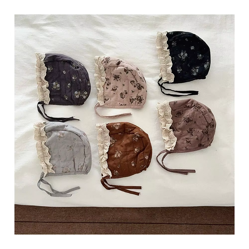 Floral Lace Winter Bonnet