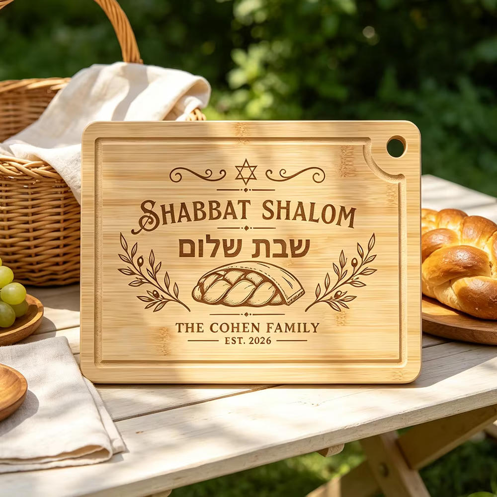 Personalised Bamboo Challah Board