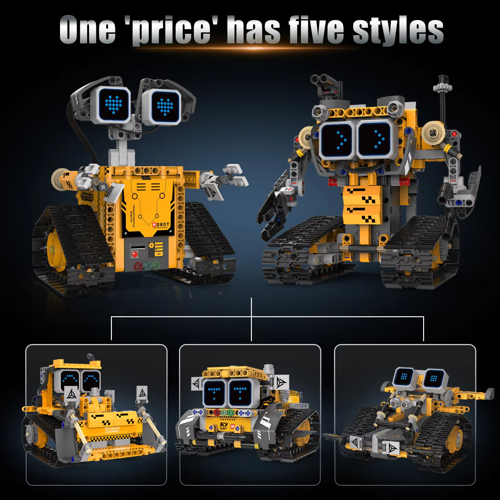 5-in-1 Transforming Robot Set