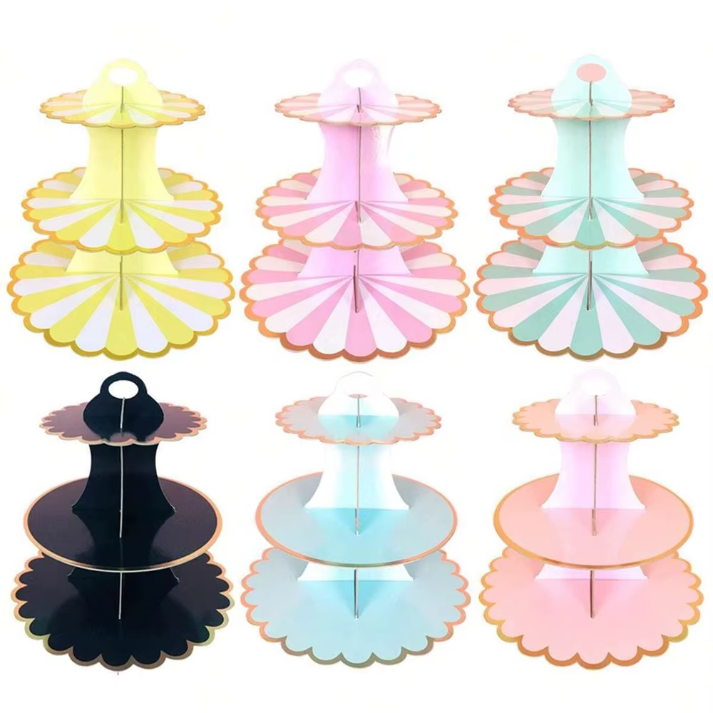 Three-tier paper cake stand – Lilvelle Chanukah party finds