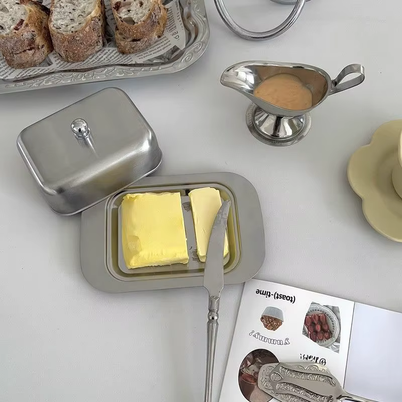 French Butter Dish with Lid