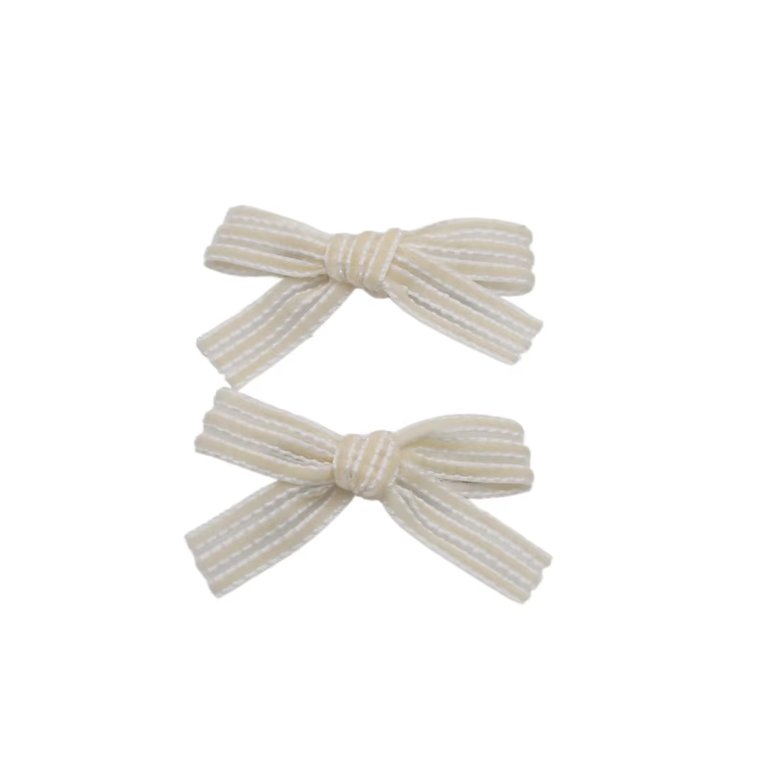 Black Velvet Bow Headband Mini Hair Clip