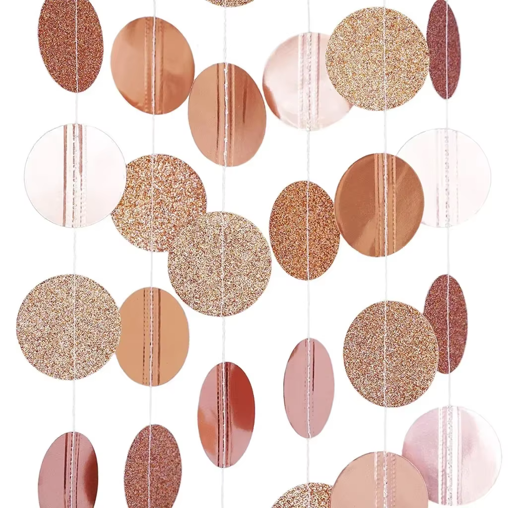 Circle Dots Paper Garland Backdrop