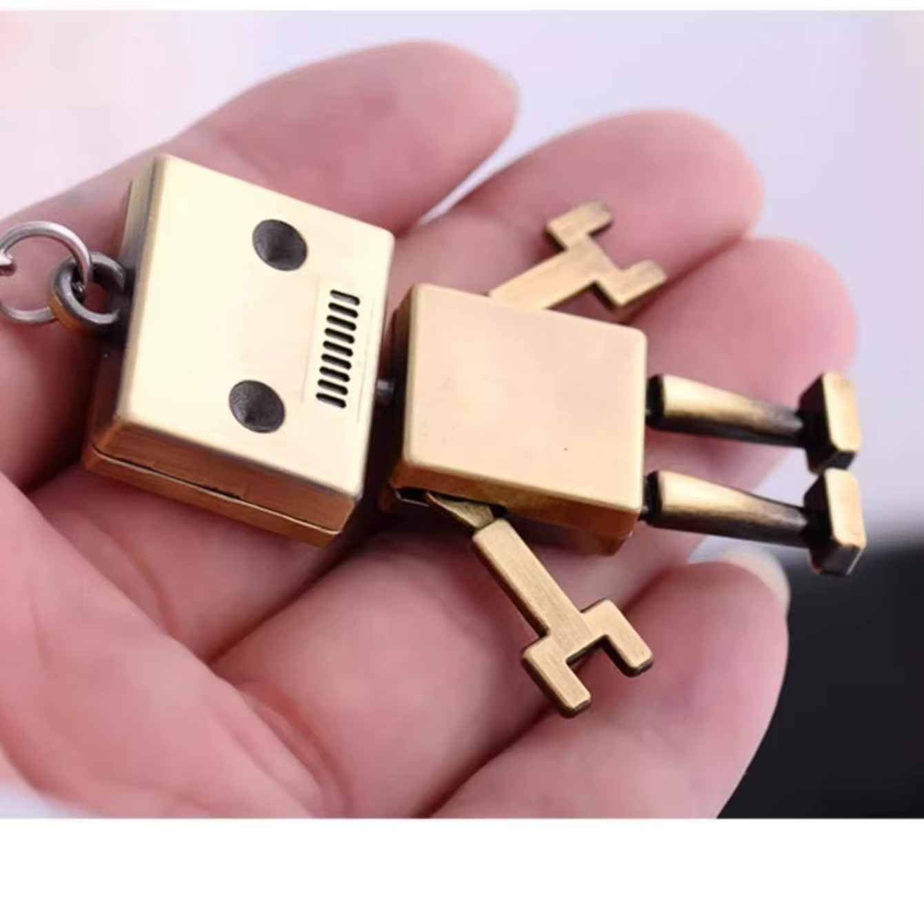 Mini Movable Robot Keychain