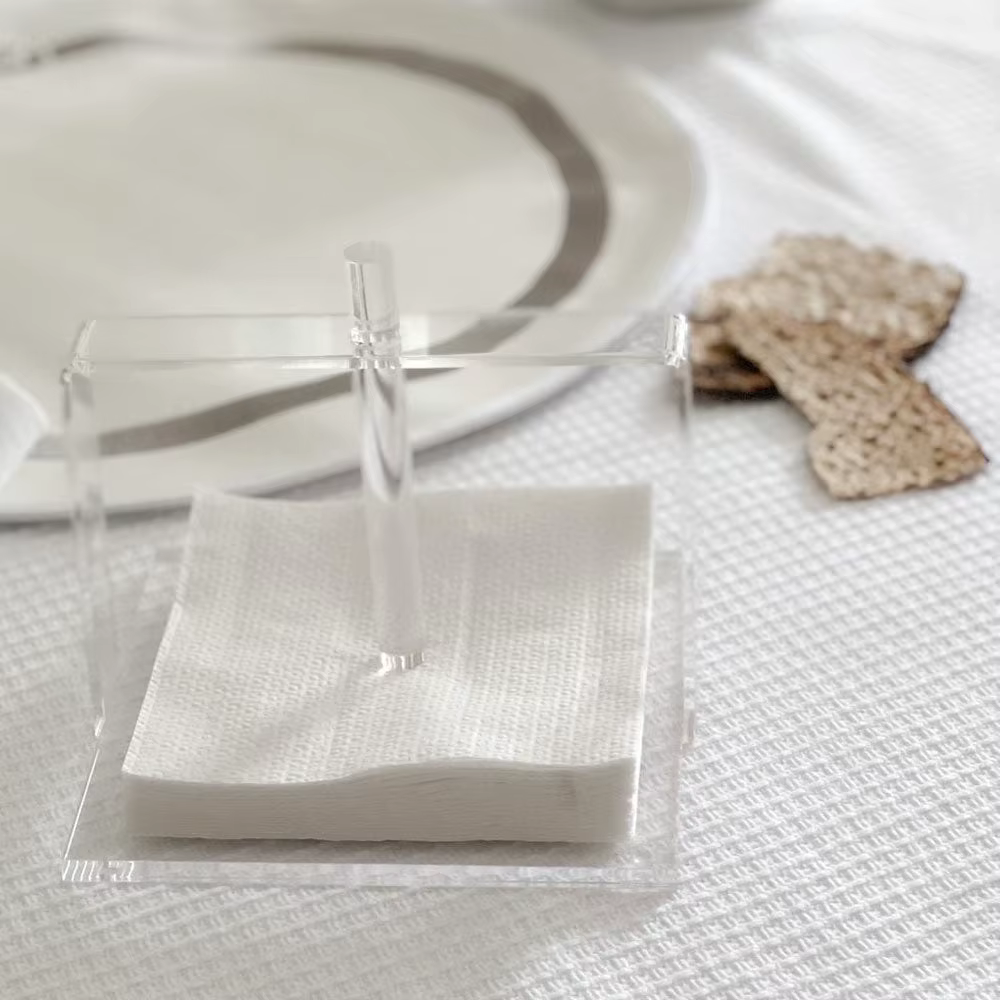 Clear Lucite Napkin Holder