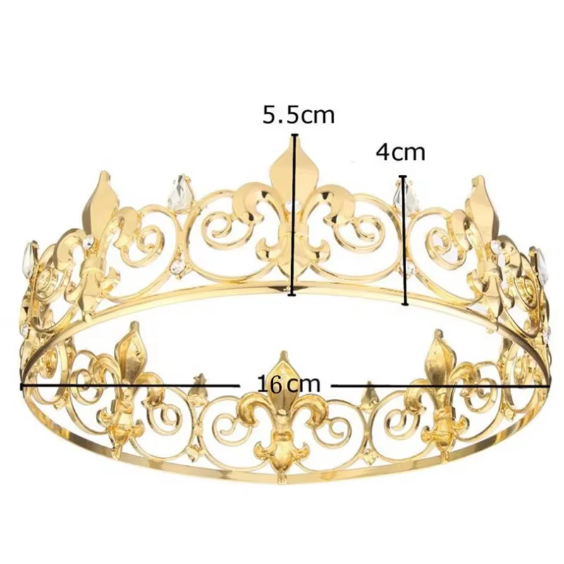 Gold King Crown & Sash Set