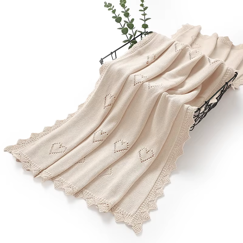 Knitted Cotton Baby Blanket