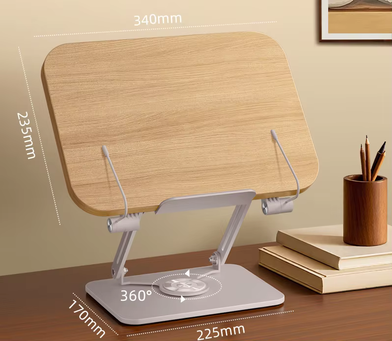 Wooden 360° Rotating Reading Stand