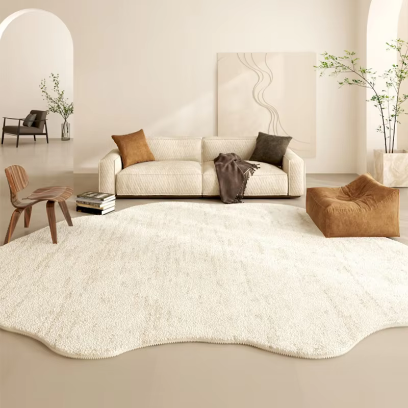 French Cream Cloud-Shape Rug