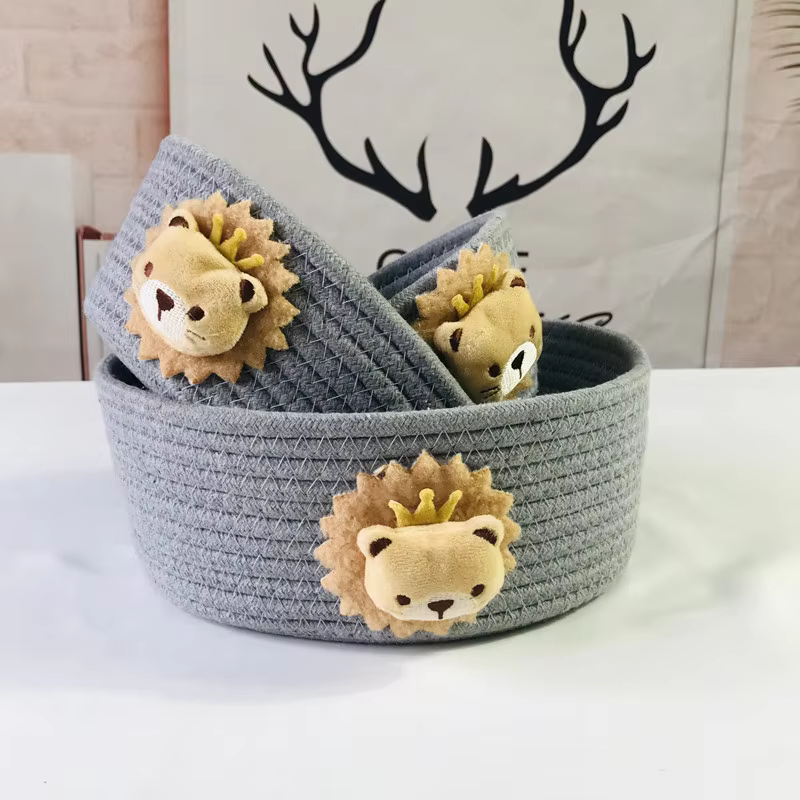 Woven Animal Storage Baskets
