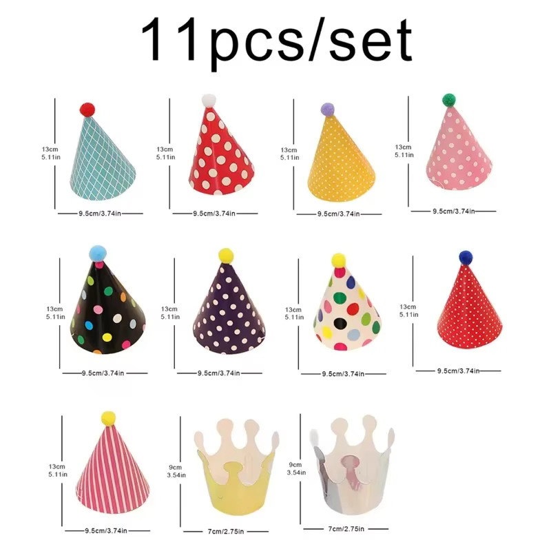 Colourful Party Trumpet Hats