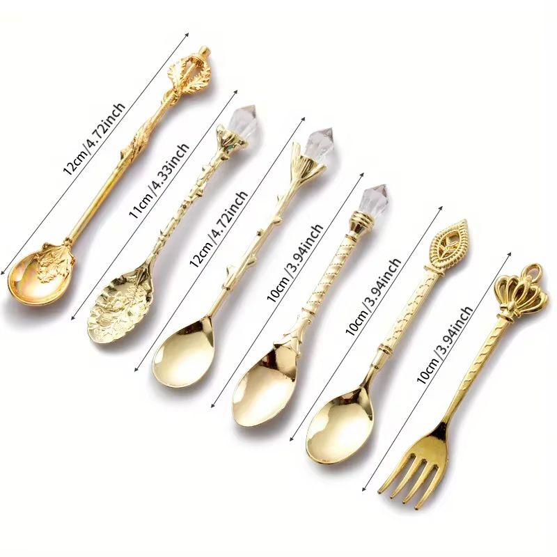 Gold Coffee Spoons Set