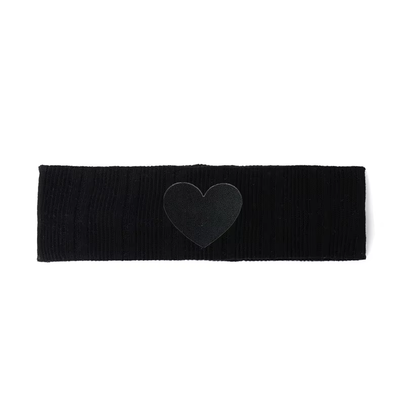 Chenille Heart Patch Headband