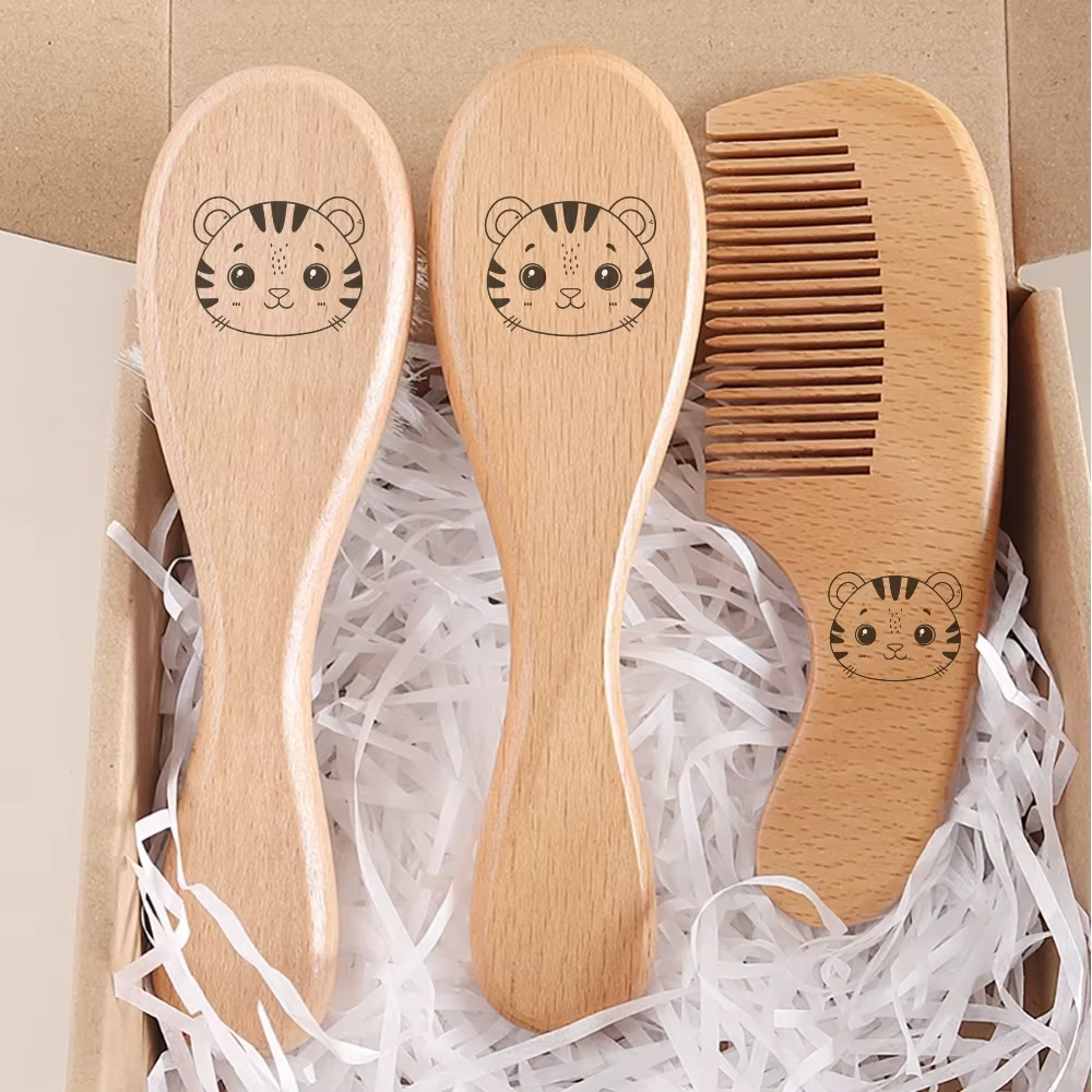 Engraved Brush & Comb Gift Box
