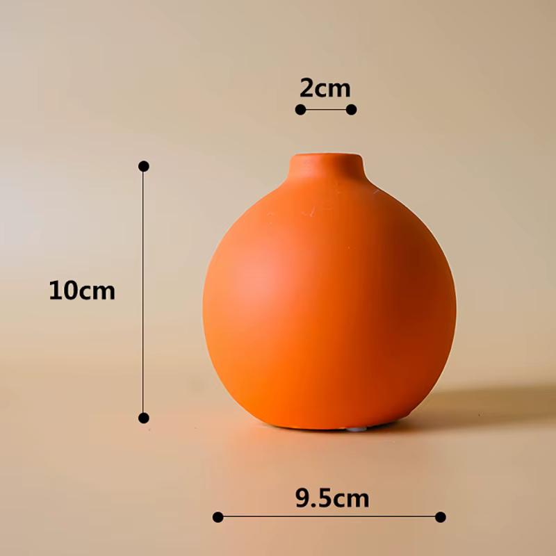 Matte Nordic Ceramic Bud Vases
