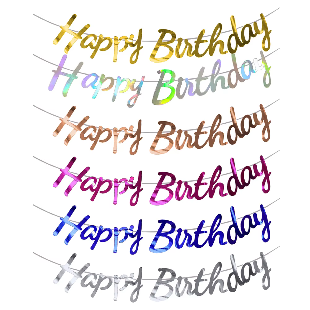 Gold & Silver Birthday Banner – Lilvelle birthday finds