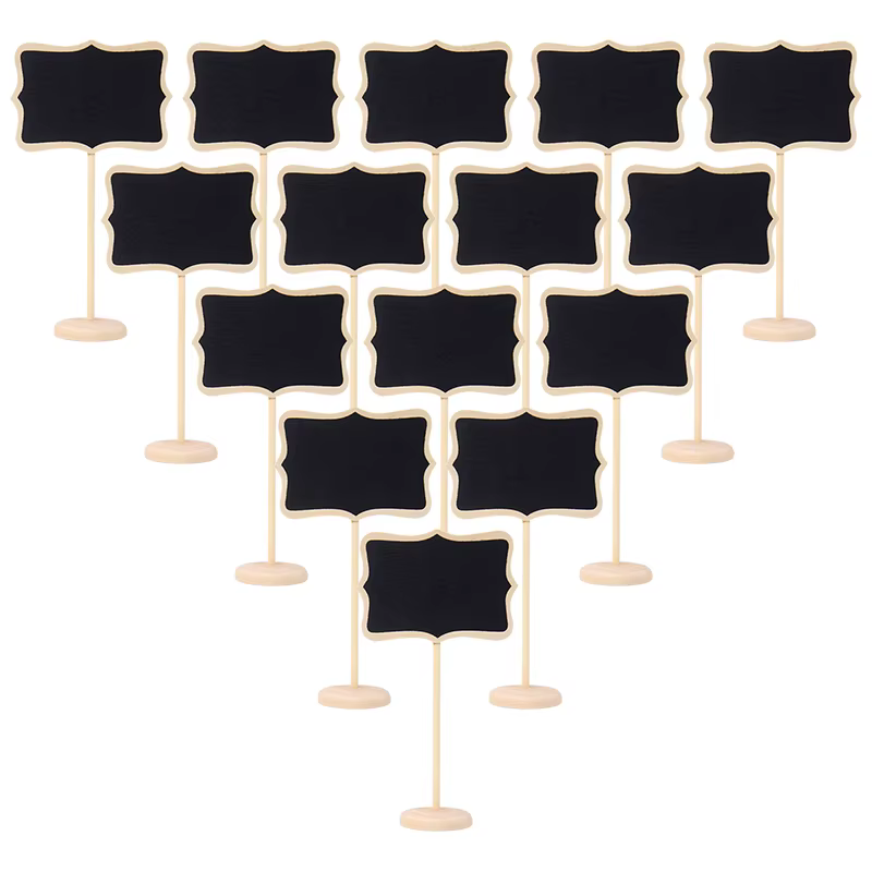 Wooden Chalkboard Food Labels