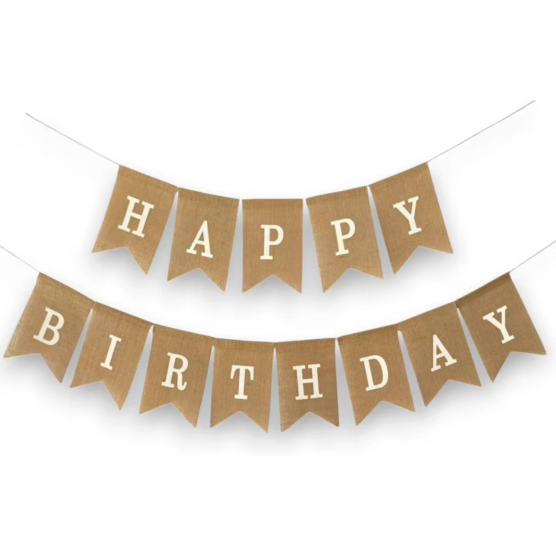 White Happy Birthday Banner – Lilvelle birthday finds