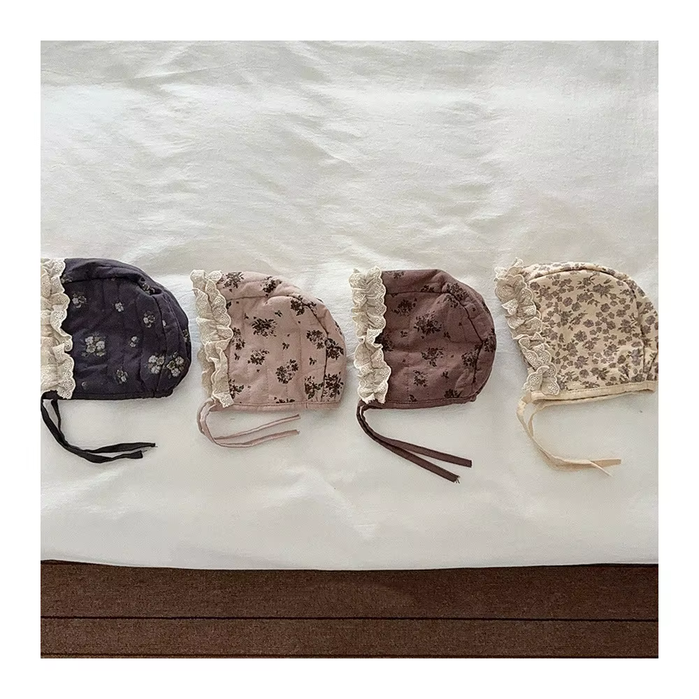 Floral Lace Winter Bonnet
