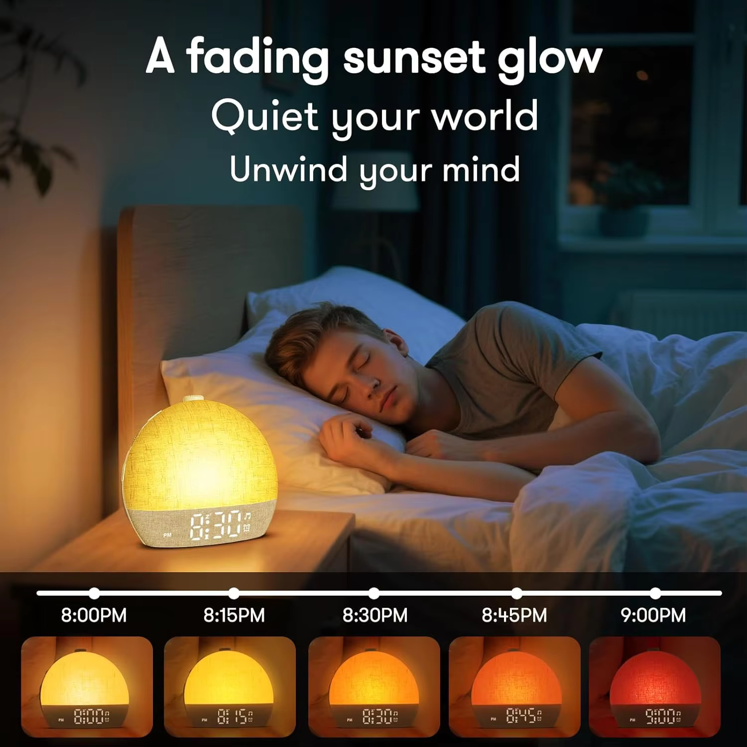 Sunrise Wake-Up Light Clock