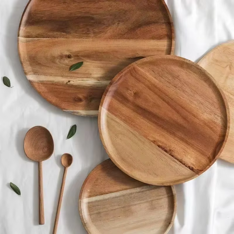Round Wood Serving Platter – Lilvelle Chanukah party finds