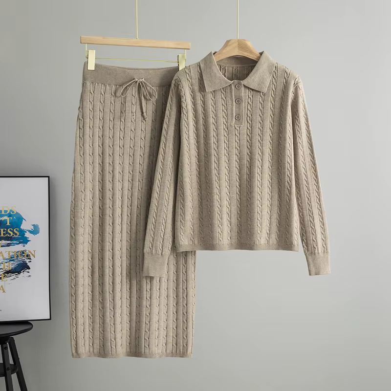 Knit Sweater & Maxi Skirt Set