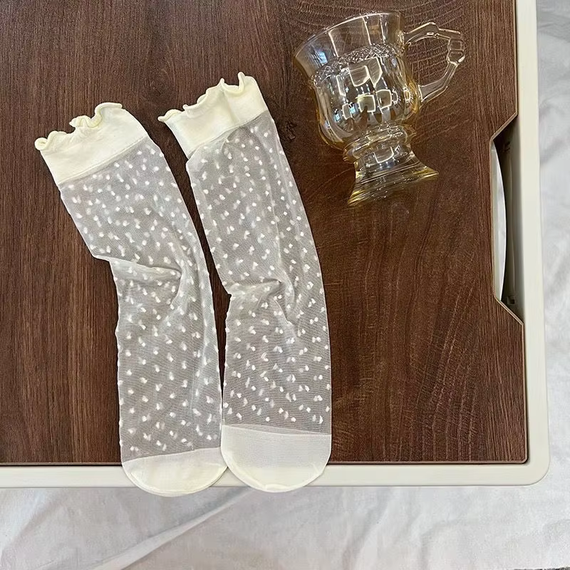 Lace Frill Knee Socks