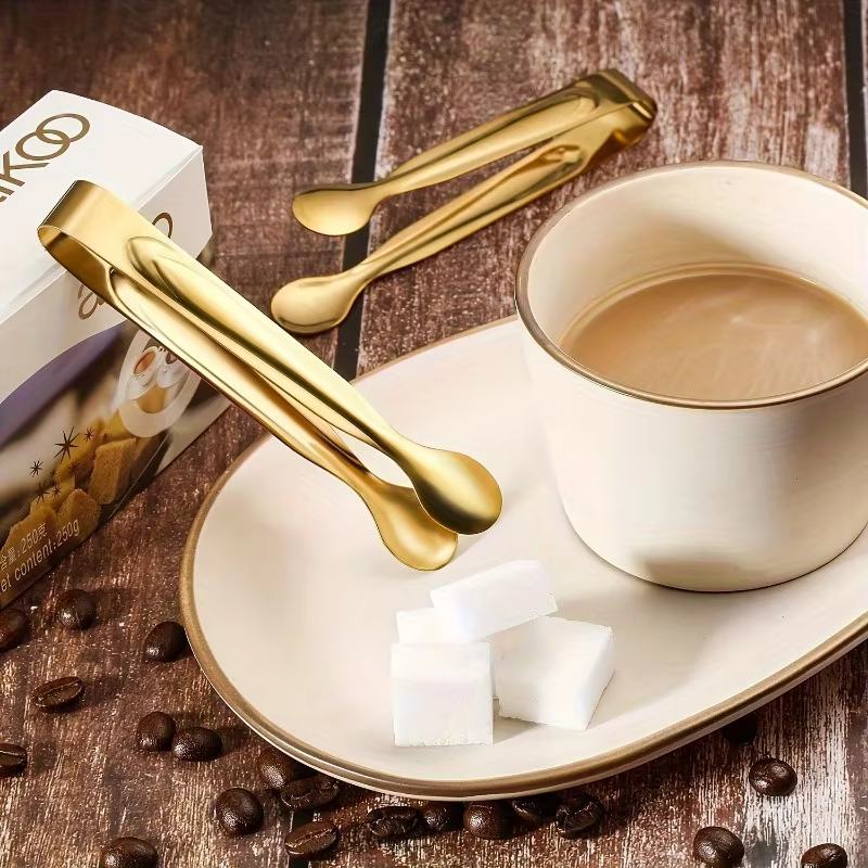 Gold Mini Serving Tongs