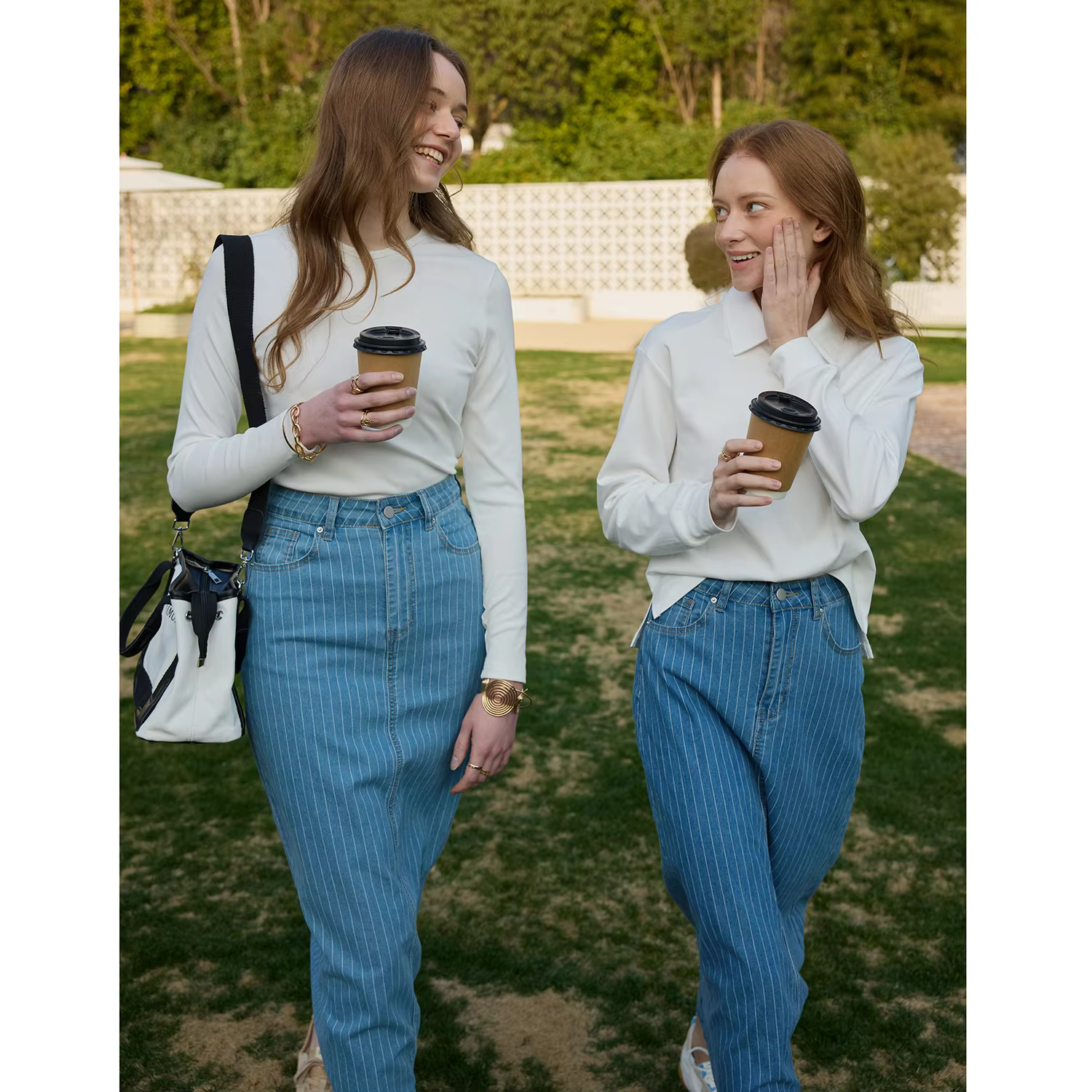 Light Denim Maxi Skirt by Ali Picks
